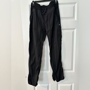Lululemon, dance studio pant unlined, drawstring waistband